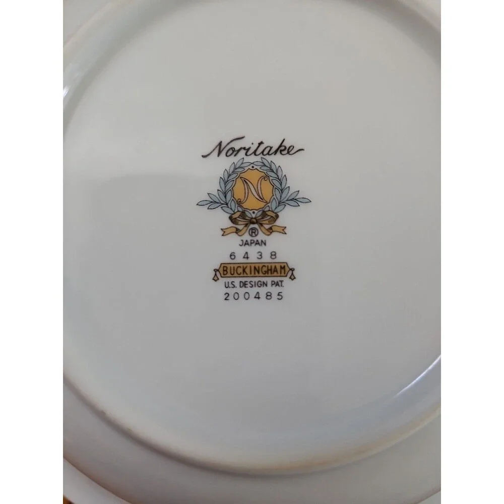 Noritake BUCKINGHAM Set of 4~7-1/2in. Cereal Soup Bowls #6438 Japan